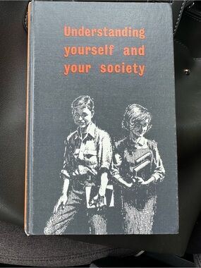Understanding Yourself and Your Society Hardcover Book - Black & Orange